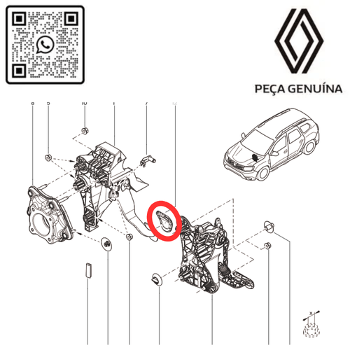 465310056R  BORRACHA DO PEDAL DE FREIO DUSTER 2022 EM DIANTE  RN 10056R -4-